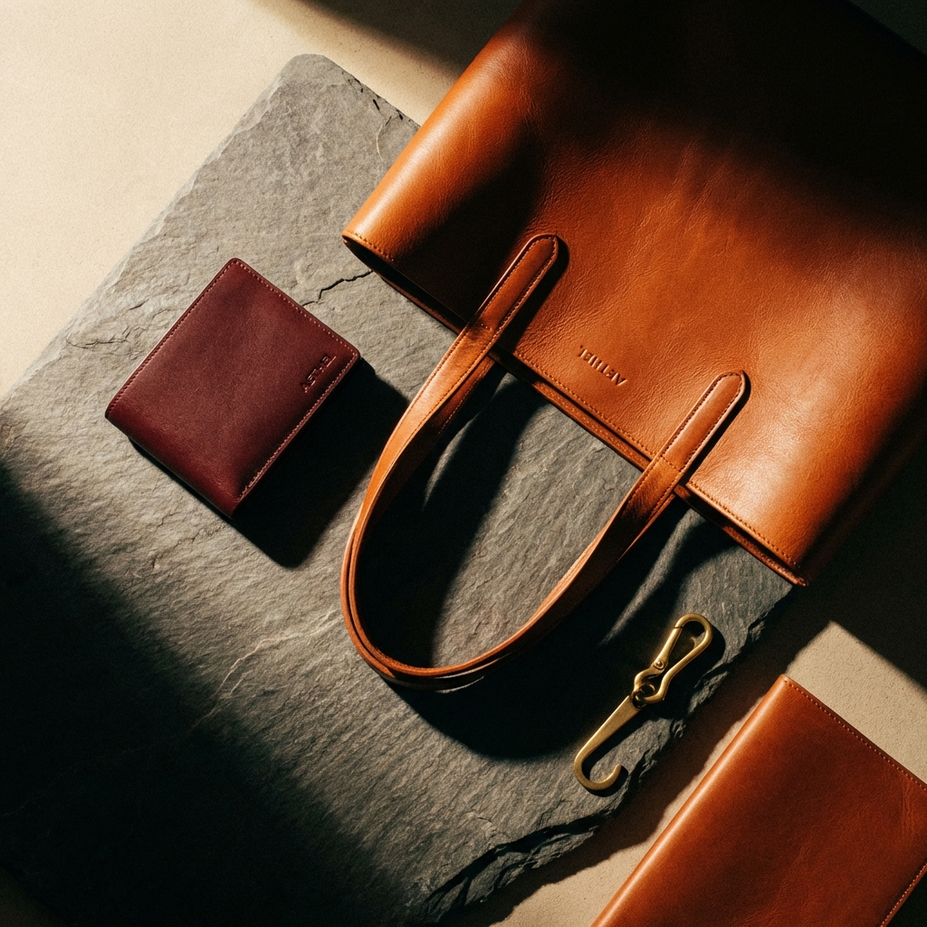 AI virtual styling for luxury accessories — high-detail close-up photography